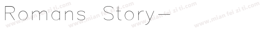 Romans Story字体转换
